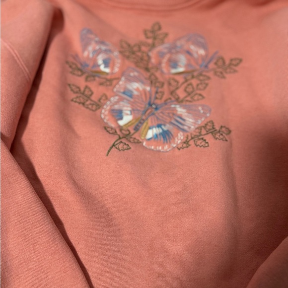 Vintage Antero sweatshirts with embroidered butterflies large - Picture 5 of 12